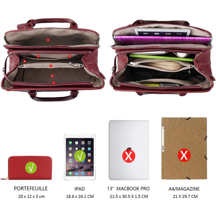 Сумка жіноча David Jones елегантна шопер (Tote Bag) з PU шкіри - рожева. Сумка через плече, багато відділень для роботи та повсякденного використання