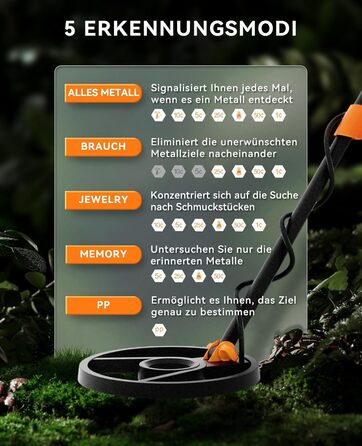 Металодетектор SUNPOW для дорослих та дітей, LCD-дисплей, водонепроникний IP68, антиінтерференційний, професійний, легкий