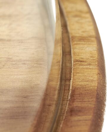 LEONARDO HOME Wooden Cheese Board and Glass Cloche, Cheese Board with Glass Dome, 2-Piece Set, Ø 280 mm, 018519