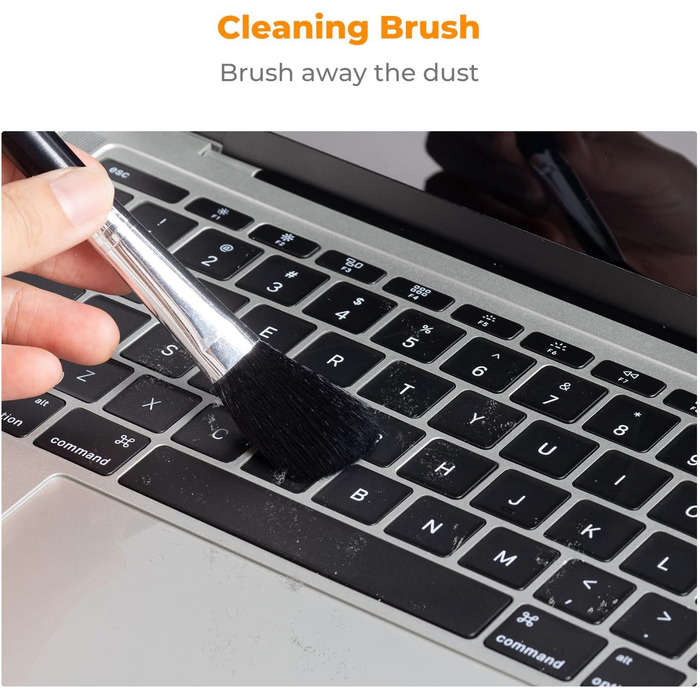 Набір для чищення ноутбука та екрану K&F CONCEPT 6 в 1: гель, спрей, серветка, стік, повітряний дюйма. Сумісний з ПК та телевізором