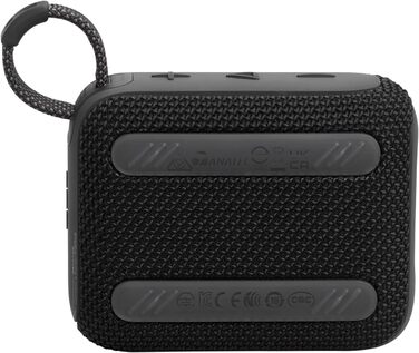 JBL Go 4 Black – Портативна Bluetooth колонка з глибоким басом, захистом від води та пилу, до 7 годин роботи
