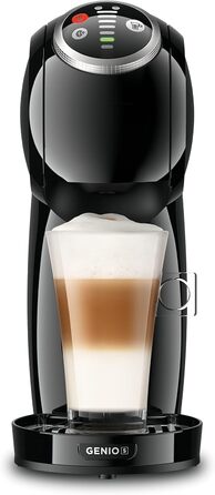 Кавомашина капсульна NESCAFÉ Dolce Gusto De'Longhi Genio S Plus EDG315.B, 0,8 л, чорна, для еспресо, капучино, латте