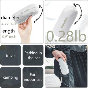 Naturehike Sleeping Bag Liner Ultralight 130 g – Adult Sleeping Bag & Travel Sleeping Bag, Travel Sheet & Camping Sheet for Backpacking, Hotel, Hostels, comfortable and easy to care for, full length