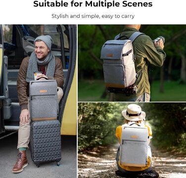 Рюкзак для фотографа K&F Concept 22L з відділенням для ноутбука 15.6