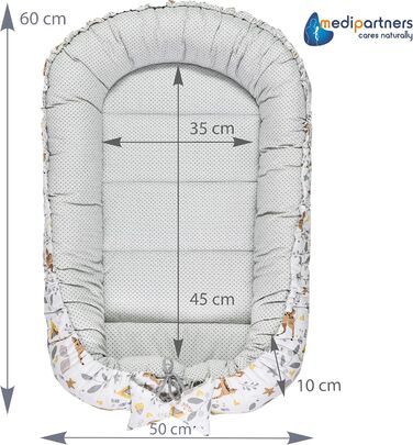 Килимок для кота та собаки Medi Partners 75x60x10 см: м'яке ліжко-гніздечко з зірками (лайка)