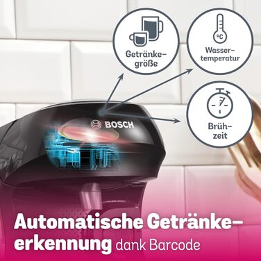 Кавомашина Tassimo Happy TAS1002N від Bosch: понад 70 напоїв, автоматична, для будь-яких чашок, компактна, 1400 Вт, колір антрацит