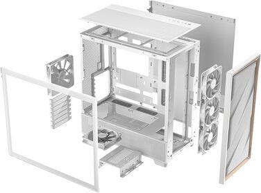 Корпус для ПК Antec Flux Midi Tower, чорний/білий, Gaming Case