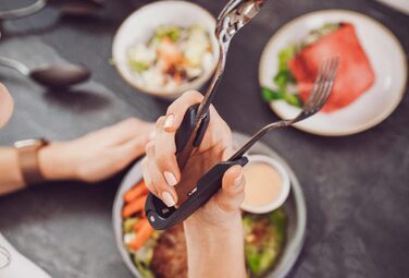 Featured on Shark Tank – Turn Utensils into a Versatile Tongs (2-Pack, Black)