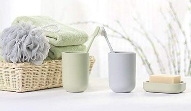 Пластикова мильниця Uviviu PP з піддоном для води, біла