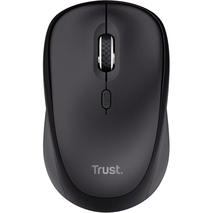 Бездротовий комплект клавіатури та миші Trust Ymo II з QWERTY (німецький), плоскі клавіші, захист від бризок, миша на 800-1600 DPI, USB-приймач, для ПК, комп'ютера, ноутбука, Mac