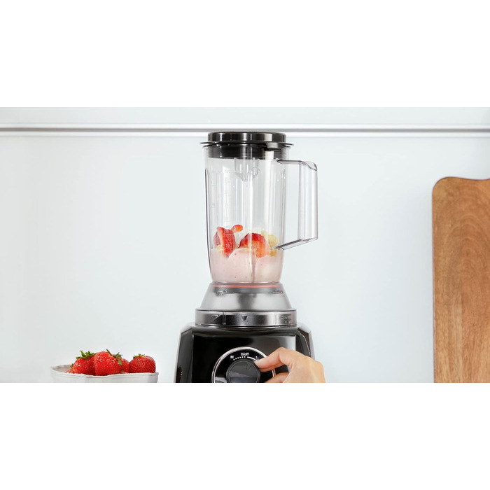 Кухонний комбайн Bosch MultiTalent 3 MCM3201B, 800 Вт, 30 функцій, 2.3 л, міксер 1 л, універсальний ніж, насадки для нарізки і натирання, збивальна насадка, чорний