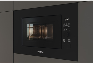 Вбудована мікрохвильова піч Whirlpool WMF200G з грилем, 800 Вт, чорна
