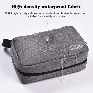 Чоловіча туалетна сумка-органайзер для підвішування, сіра. Водонепроникна дорожня туалетна сумка з гачком