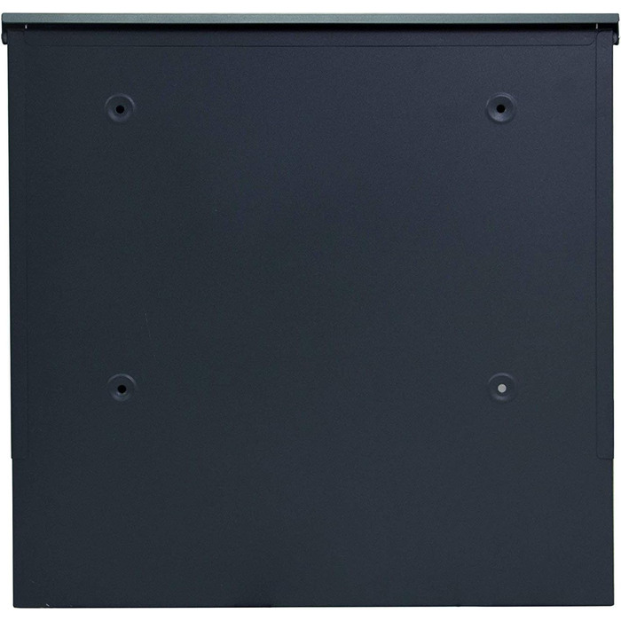 Поштовий ящик настінний дизайнерський антрацит RAL 7016 з газетницею, захищений від погодних умов, порошкове покриття