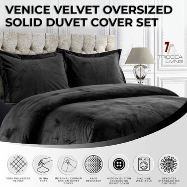 Tribeca Living Комплект постільної білизни з велюру 