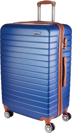 Набір валіз BruBaker Paris з трьох частин (M, L, XL) з жорстким корпусом, коліщата та замком-кодом. Валізи-тролі (M, L, XL) блакитного та коричневого кольорів.