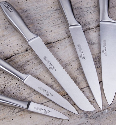 Набір ножів у підставці Gerlach Modern, 5 предметів, чорний блок