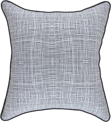 Декоративні подушки TreeWool з бавовни, чорні, з золотим принтом і кантами, 45x45 см, 2 шт