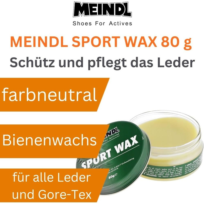 Meindl Leder MegaPack: Sportwax + Impregnator + Conditioner + Care Brush