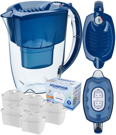 Фільтруючий глечик Aquaphor 2,8 л, синій, з 5 картриджами B25