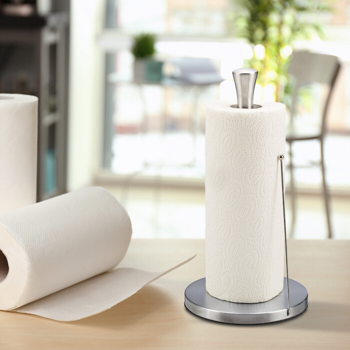 Relaxdays freestanding kitchen roll holder