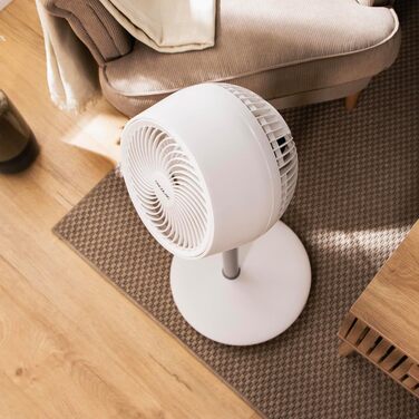 Вентилятор підлоговий Cecotec EnergySilence 1000 Cyclone Smart, 60 Вт, діаметр 9 дюймів, 3 швидкості, 3 режими, таймер 7 годин, сенсорне керування, автоматичне гойдання