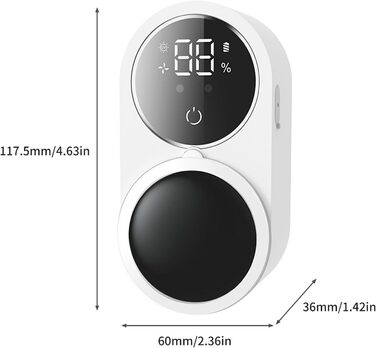 maxant UV Toothbrush Sanitizer Case, Toothbrush Holder, Organizer, Bathroom, Toothbrush Holder, Wall Mount, with Sterilizer Function, for Travel and Family