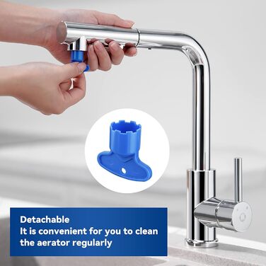 Змішувач кухонний висувний CECIPA з донним виливом, нержавіюча сталь, 2 режими, 360° оберт, матовий, для кухні