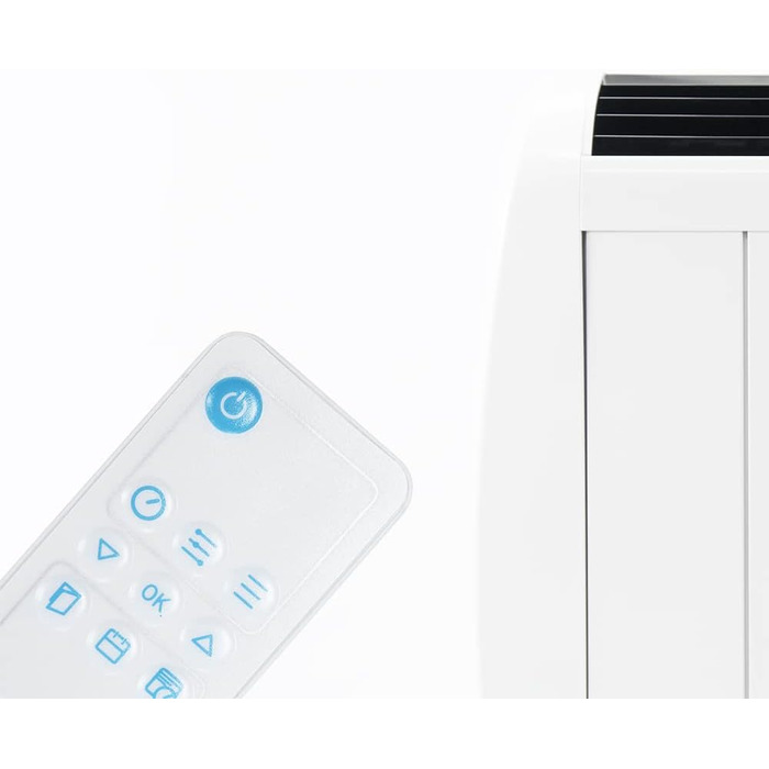 Cecotec ReadyWarm 2500 Thermal Flat Radiator with Remote Control. 1800 W, 12 Aluminum Elements, LCD Screen, 3 Heating Modes, Timer, Slim Design, Overheat Protection Overprotect System. 12 Elements White