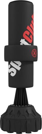 Стенд-боксерський мішок SPORTNOW, 65-175 см, з сорбентом, боксерські рукавиці, обладнання для боксу та кікбоксингу, пластик, чорний