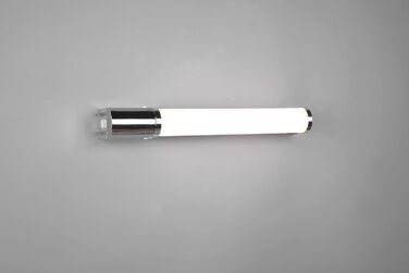 Trio Leuchten LED Bathroom Wall Light Piera 284074206, Chrome-colored plastic, includes 8 Watt LED, switch, socket, chrome
