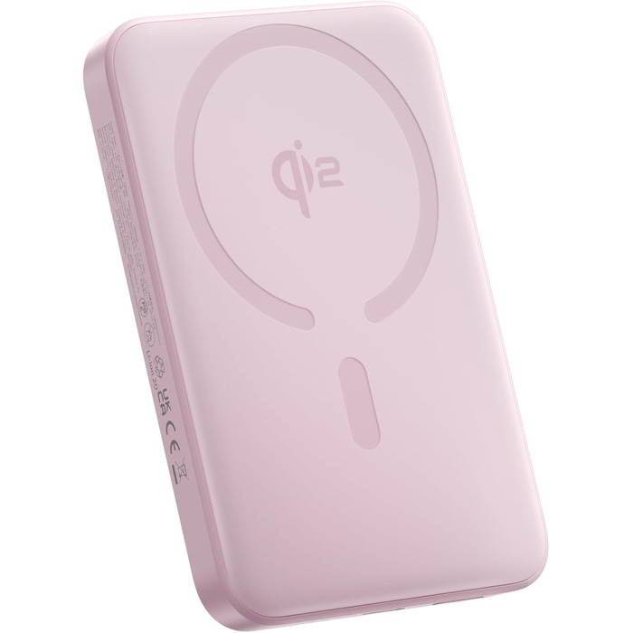 Power Bank Baseus EnerFill Qi2 MagSafe 10000mAh з PD 22.5W та бездротовою зарядкою 15W (Рожевий)