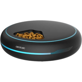 Автоматичний годівниця для домашніх тварин Cecotec Pumba 1600 Purrfect Meal - 1,6 л, 4 відділення, таймер, LED-дисплей, голосовий рекордер