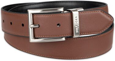 Чоловічий шкіряний ремінь Tommy Hilfiger, чорний/коричневий