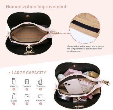 Сумка жіноча KALIDI Fancy Forest через плече з натуральної шкіри бежево-коричнева, стильна кросбоді сумка з регульованим ремінцем