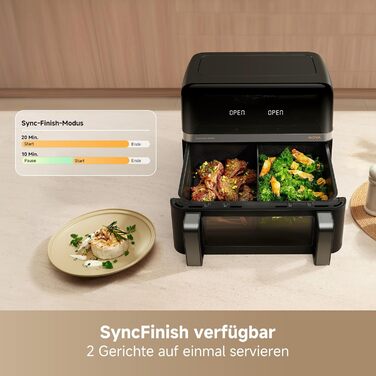 Фритюрниця Mova AeroChef FD20 Pro: 6 літрів, циркуляція гарячого повітря, без олії, з металевим корпусом