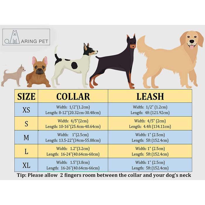 Набір повідка та нашийника для собак Aring Pet, оксамитовий нашийник та повідок, регульований нашийник для маленьких, середніх та великих собак, блакитний