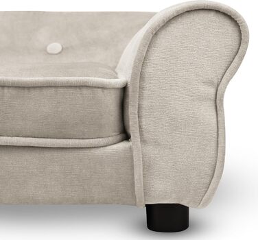 Диван для домашніх тварин MG Design темно-зелений: міцний дерев'яний каркас, м'яке оздоблення, легкий у догляді. Підходить для собак та котів, готовий до використання. Розмір W12 (Ширина – W01)