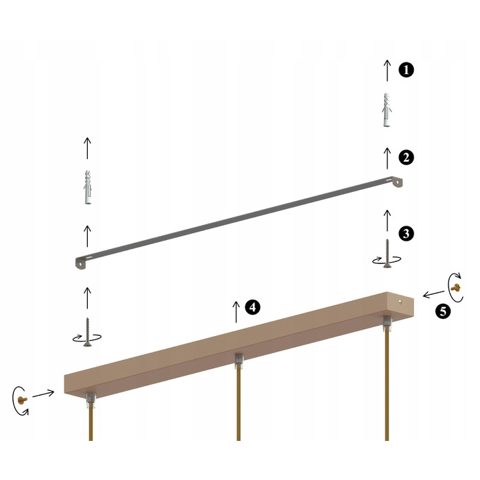 Підвісна лампа Luxolar 485, 3 цоколі E27