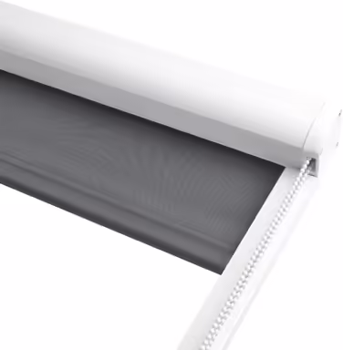 Roller blind with guide rails SolReflect K24 60x175 cm - Blackout roller blind with side guide rails - Mounting without drilling - Blackout roller blind 60cm wide (W80 x H175 cm, Anthracite)