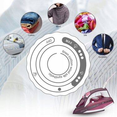 Парова праска Clatronic DB 3705, 2600 Вт, фіолетова