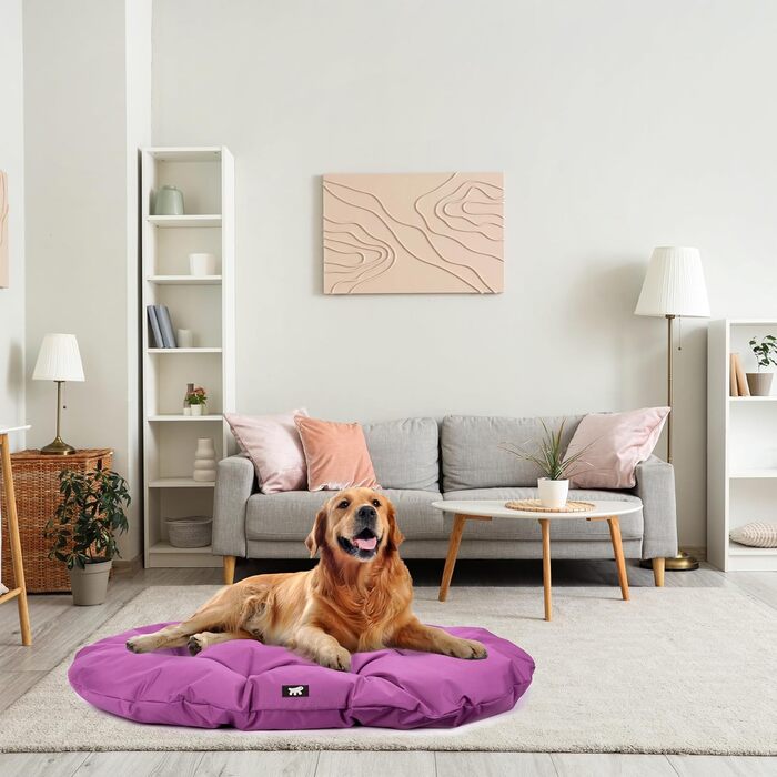 Крісло-ліжко для собак великих порід Ferplast: ортопедичне, знімний чохол, водонепроникне, 110 x 70 x 8 см, колір Viola