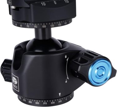 Штатив SIRUI ST-10X з вуглецевого волокна, з відеоголовою для панорамної зйомки, трикутною центральною колоною, для DSLR-камер, 4 секції, висота до 166 см, навантаження до 3 кг