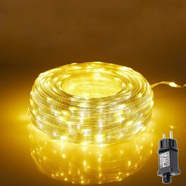 Гірлянда світлодіодна MOLVCE 10м, 100 LED, тепле біле світло, 8 режимів, вологостійка, з таймером, для декору