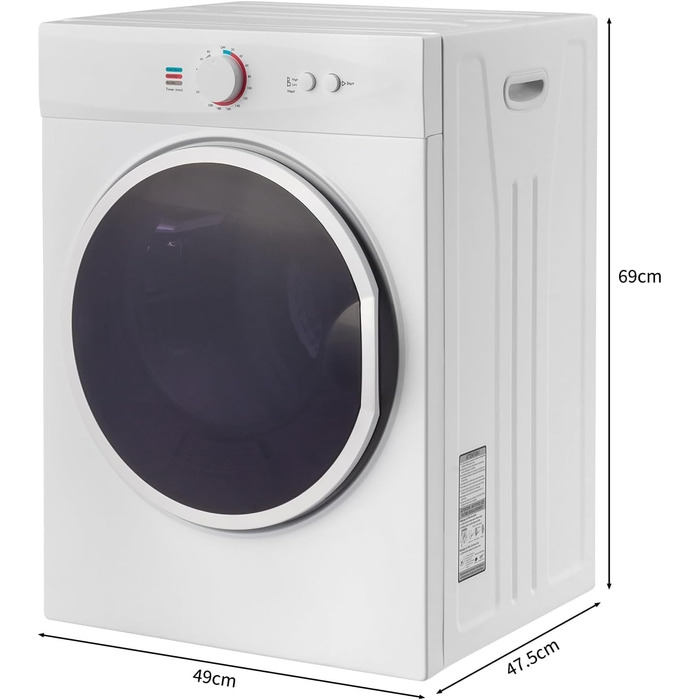 Міні сушарка для білизни LEADZM, 2.5 кг, 33 л, 3 режими сушіння, 900 Вт