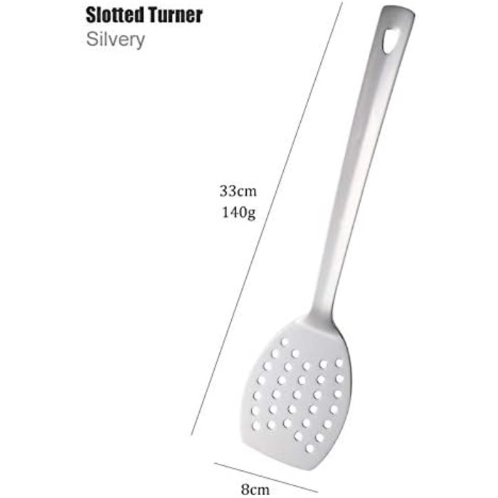 Набір кухонних аксесуарів 12 шт. з нержавіючої сталі. Кухонний набір посуду, інструменти для приготування їжі, кухонні інструменти, 12 предметів (срібний, 2-штукові лопатки)