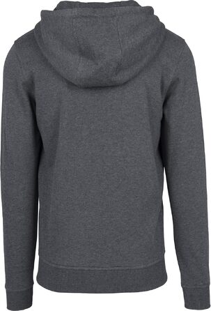 Чоловіча базова толстовка-худі Urban Classics Basic Zip Hoody на блискавці, колір Charcoal (темно-сірий)