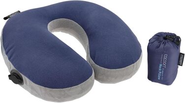 Подушка Cocoon Air Core Ultralight U-подібна для шиї, синьо-сіра