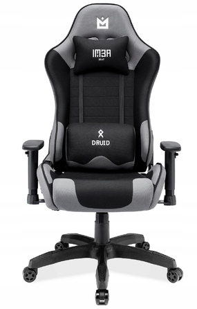Ігрове крісло IMBA seat Druid, тканина, сіре