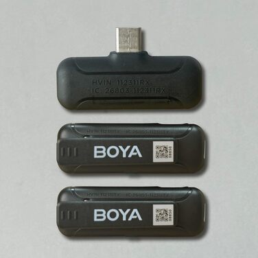BOYA BY-WM3T-U2: Бездротовий петличний мікрофон з USB-C для Android/iPhone - 100м, 32год, шумозаглушення